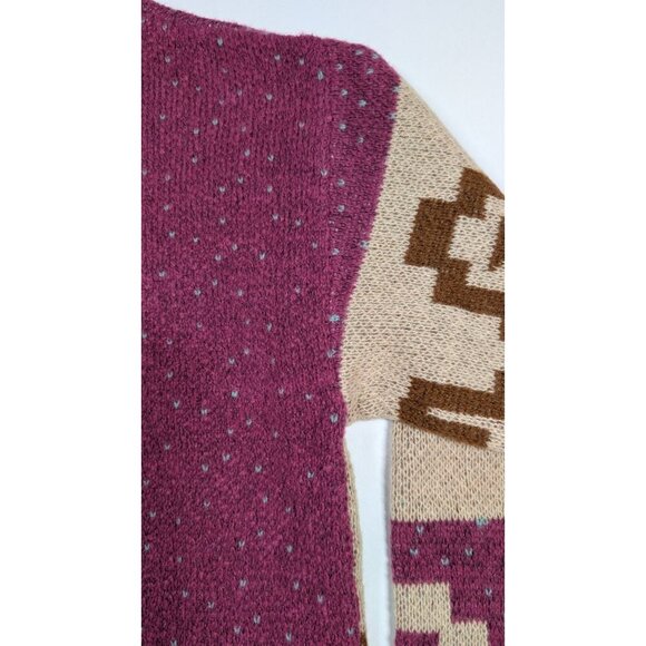 Vintage-Inspired Sweater Aztec Southwestern NWT Zip Pullover Womens Medium - Picture 7 of 10